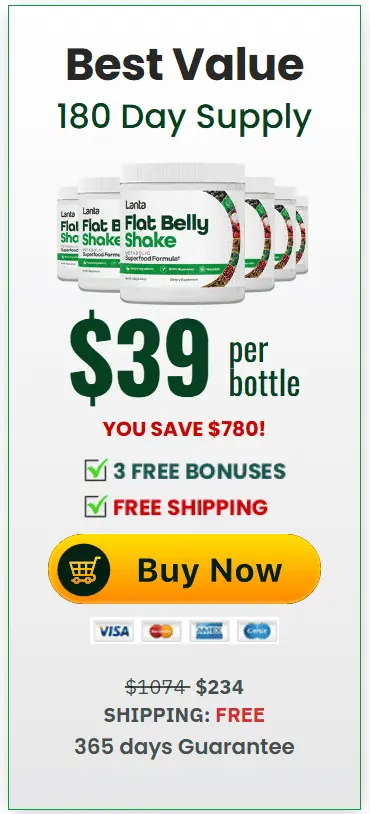 lanta flat belly shake 6 jars price